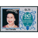 Queen Elizabeth II - Polynesia / Tuvalu, Nui 1986