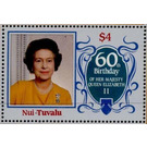 Queen Elizabeth II - Polynesia / Tuvalu, Nui 1986