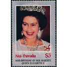 Queen Elizabeth II - Polynesia / Tuvalu, Nui 1986