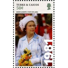 Queen Elizabeth II visits Sri Lanka (1981) - Caribbean / Turks and Caicos Islands 2015 - 50