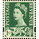 Queen Elizabeth II - Wales - Wilding Portrait - United Kingdom / Wales Regional Issues 2008