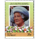Queen Elizabeth Then Queen Mother - Polynesia / Tuvalu, Niutao 1985