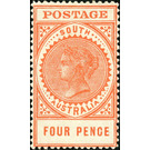 Queen Victoria (bold postage) - South Australia 1906 - 4