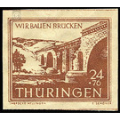 Reconstruction of destroyed bridges in Thuringia  - Germany / Sovj. occupation zones / Thuringia 1946 - 24 Pfennig