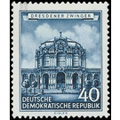 Restored historic buildings  - Germany / German Democratic Republic 1955 - 40 Pfennig