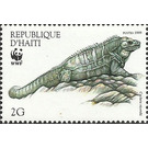 Ricord's Ground Iguana (Cyclura ricordii) - Caribbean / Haiti 1999 - 2