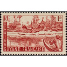 Rives du Maroni 1₣ - South America / French Guiana 1947 - 1