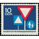 Road safety  - Germany / German Democratic Republic 1966 - 10 Pfennig
