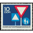 Road safety  - Germany / German Democratic Republic 1966 - 10 Pfennig