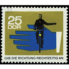 Road safety  - Germany / German Democratic Republic 1966 - 25 Pfennig