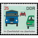 Road safety  - Germany / German Democratic Republic 1969 - 25 Pfennig
