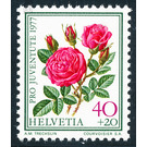 Roses - Edelrose  - Switzerland 1977 - 40 Rappen