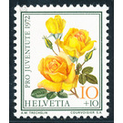 roses  - Switzerland 1972 - 10 Rappen