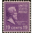 Rutherford B. Hayes (1822-1893), 19th President of the USA - United States of America 1938