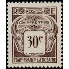 Sales tax collectable - Polynesia / French Oceania 1948 - 30