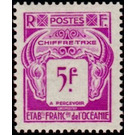 Sales tax collectable - Polynesia / French Oceania 1948 - 5