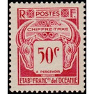Sales tax collectable - Polynesia / French Oceania 1948 - 50