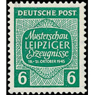 Sample show Leipzig products  - Germany / Sovj. occupation zones / West Saxony 1945 - 6 Pfennig