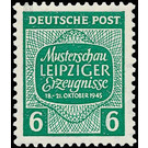 Sample show Leipzig products  - Germany / Sovj. occupation zones / West Saxony 1945 - 6 Pfennig