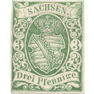 Saxony Coat of Arms - Germany / Old German States / Saxony 1851 - 3