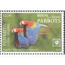 Scarlet Macaw - Polynesia / Penrhyn 2019 - 22.40