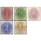 Schleswig, Holstein, Lauenburg - Value in oval - Germany / Old German States / Schleswig Holstein & Lauenburg 1864 Set