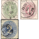 Schleswig, Holstein, Lauenburg - Value in oval - - Germany / Old German States / Schleswig Holstein & Lauenburg 1865 Set