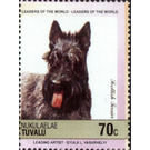 Scottish Terrier (Canis lupus familiaris) - Polynesia / Tuvalu, Nukulaelae 1985