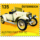 Series: Cars - Austro Fiat Type 1C  - Austria / II. Republic of Austria 2019 - 135 Euro Cent