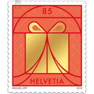 Series "Christmas" - Gift - Switzerland 2019 - 85 Rappen