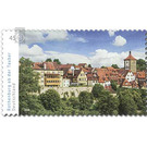 Series "Germany's most beautiful panoramas" - Rothenburg on the Tauber (stamp 1) - Germany / Federal Republic of Germany 2019 - 45 Euro Cent