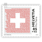 Series Pro Patria - The Swiss flag - The Red  - Switzerland 2019 - 85 Rappen
