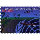 Ship, Aircraft, Part of the UN Logo - Micronesia / Nauru 1995 - 75