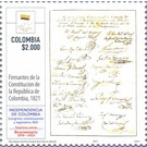 Signatures on Constitution of 1821 - South America / Colombia 2021