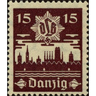 Skyline of Danzig with DLB emblem - Poland / Free City of Danzig 1937 - 15