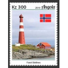 Slettnes Lighthouse & Norway Flag - Central Africa / Angola 2019 - 300