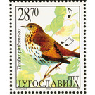 Song Trush (Turdus philomelos) - Yugoslavia 2002 - 28.70