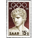 Special edition for the 1956 Olympic Games in Melbourne - Germany / Saarland 1956 - 1,500 Pfennig