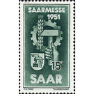Special edition on the occasion of the Saarmesse 1951 - Germany / Saarland 1951 - 1,500 Pfennig