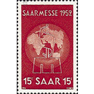 Special edition on the occasion of the Saarmesse 1951 - Germany / Saarland 1952 - 1,500 Pfennig