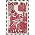 Special stamp series: Charity issue in favor of Volkshilfe - Germany / Saarland 1949 - 15 franc