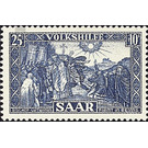 Special stamp series: Charity issue in favor of Volkshilfe - Germany / Saarland 1950 - 2,500 Pfennig