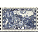 Special stamp series: Charity issue in favor of Volkshilfe - Germany / Saarland 1950 - 2,500 Pfennig