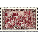 Special stamp series: Charity issue in favor of Volkshilfe - Germany / Saarland 1950 - 5,000 Pfennig