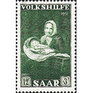 Special stamp series: Charity issue in favor of Volkshilfe - Germany / Saarland 1951 - 1,200 Pfennig
