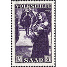 Special stamp series: Charity issue in favor of Volkshilfe - Germany / Saarland 1951 - 1,500 Pfennig