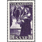 Special stamp series: Charity issue in favor of Volkshilfe - Germany / Saarland 1951 - 1,500 Pfennig