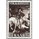 Special stamp series: Charity issue in favor of Volkshilfe - Germany / Saarland 1951 - 5,000 Pfennig