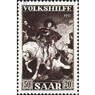 Special stamp series: Charity issue in favor of Volkshilfe - Germany / Saarland 1951 - 5,000 Pfennig