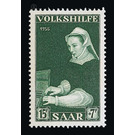 Special stamp series: Charity issue in favor of Volkshilfe - Germany / Saarland 1956 - 15 Franc